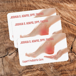 Foot Care Podiatric Business Card
