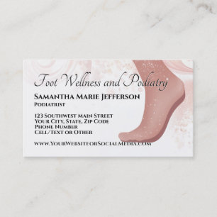 Foot Care Podiatrist Reflexology Therapist Feet Business Card