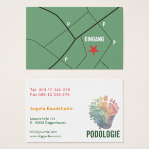 Foot care podology business cards