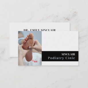 Foot Care Portrait, Podiatry Clinic, Podiatrist Business Card