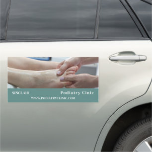 Foot Exam Portrait, Podiatry Clinic, Podiatrist Car Magnet