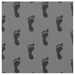 Foot Feet Footprints Grey Black Fabric