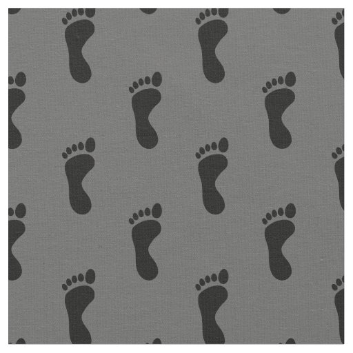 Foot Feet Footprints Grey Black Fabric