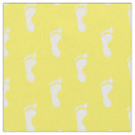 Foot Feet Footprints Yellow White Fabric