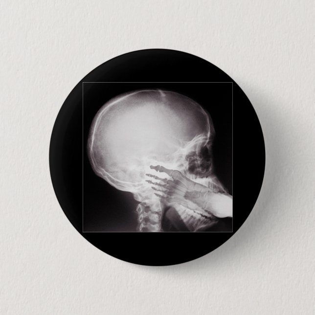 Foot in Mouth (Add your Text) Pinback Button (Front)