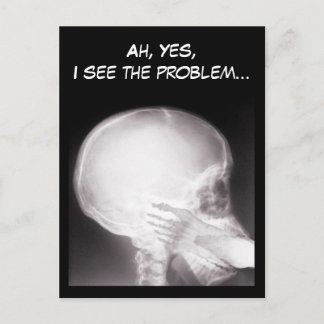 Foot in Mouth X-Ray Postcard