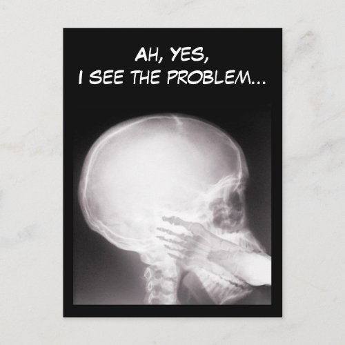 Foot in Mouth X_Ray Postcard