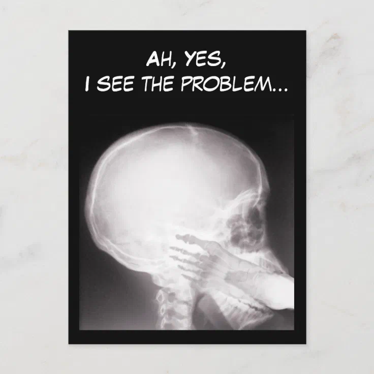 Foot in Mouth X-Ray Postcard | Zazzle