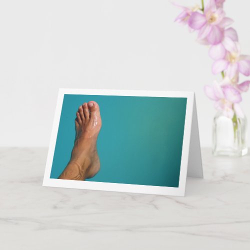 Foot in Water Portrait Card