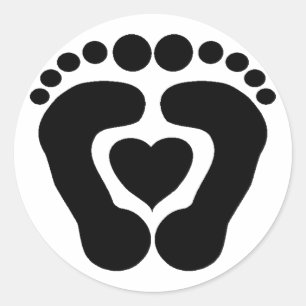 Foot Love Classic Round Sticker