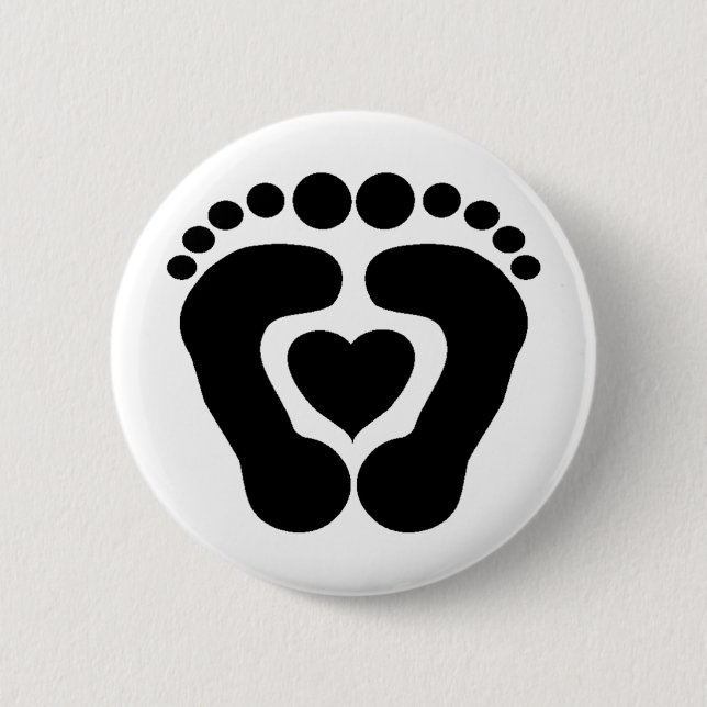 Foot Love Pinback Button (Front)