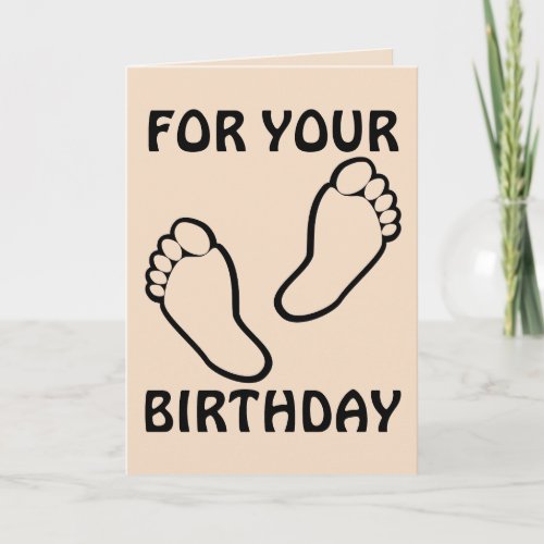 FOOT MASSAGE BIRTHDAY CARD