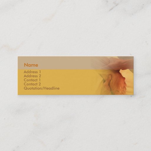 Customizable Foot Massage Business Card