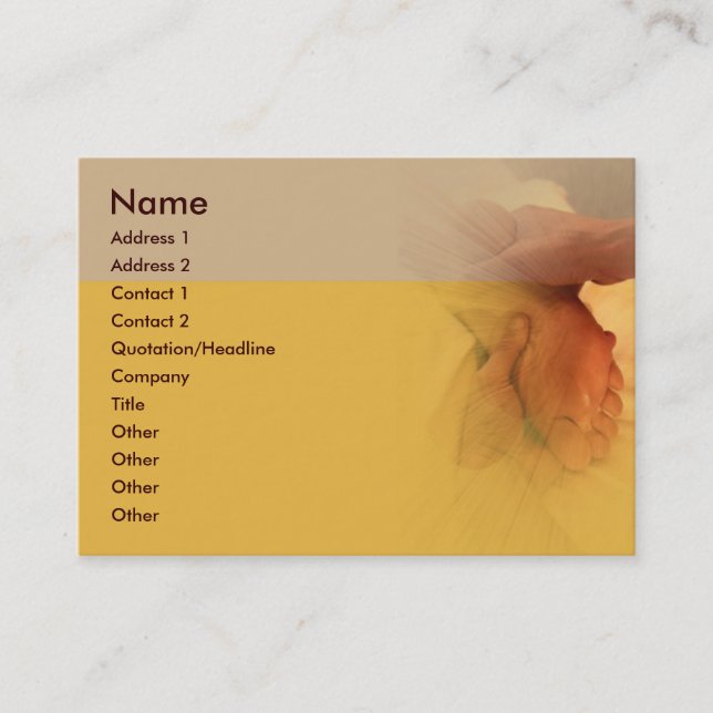 Foot Massage Business Card (Front)