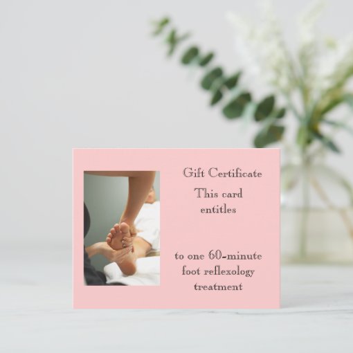 Foot Massage Gift Certificate