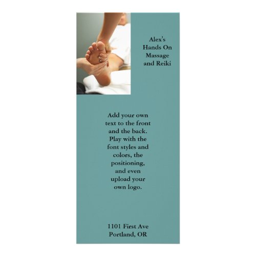 Foot Massage Photo Rack Card