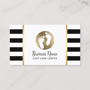 Foot Massage Podiatrist Practitioner Modern Spa Business Card
