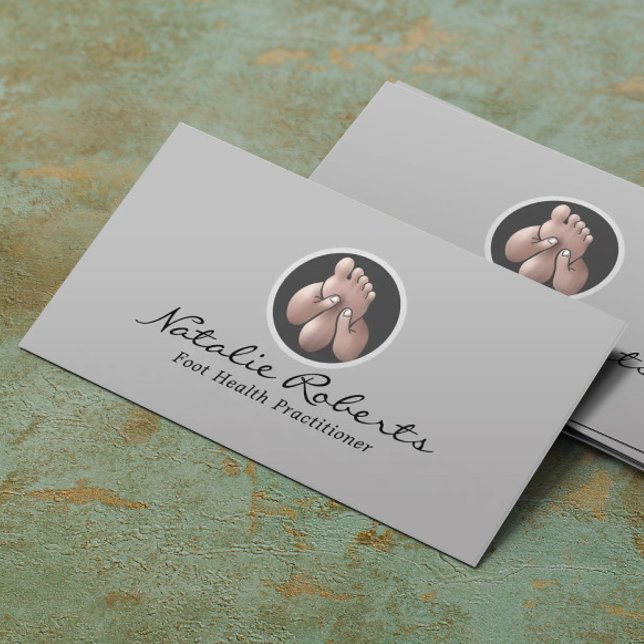 Foot Massage Reflexology Therapist Podiatrist Business Card (Creator Uploaded)