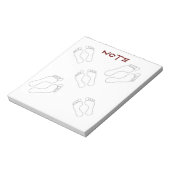 Foot Note Notepad (Rotated)