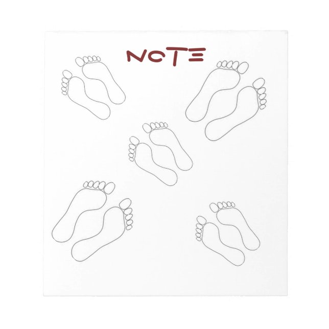 Foot Note Notepad (Front)
