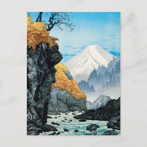 Foot of Mount Ashitaka 1932 by Hiroaki Takahashi Postcard