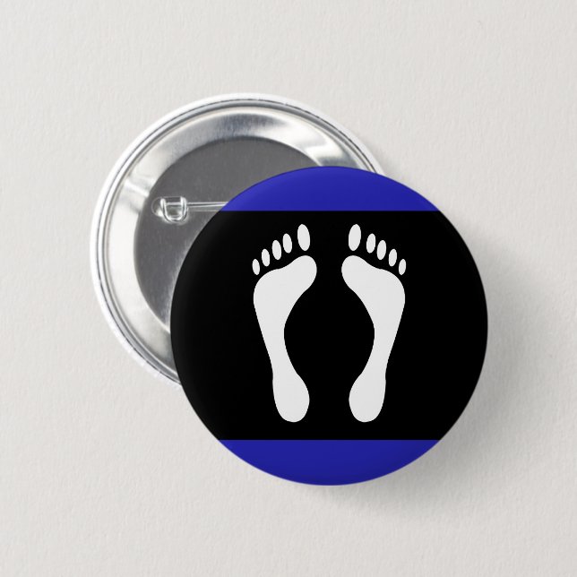 Foot Pride Flag (Footprint) Button (Front & Back)