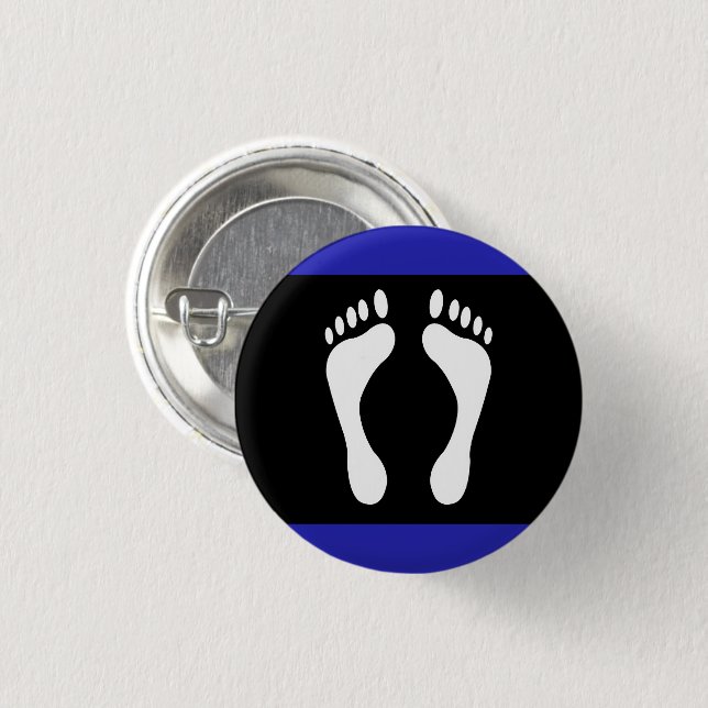 Foot Pride Flag (Footprint) Button (Front & Back)