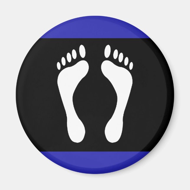 Foot Pride Flag (Footprint) Magnet (Front)
