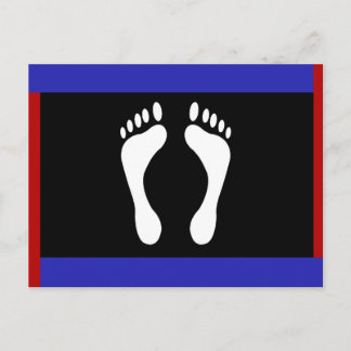 Foot Pride Flag (Footprint) Postcard