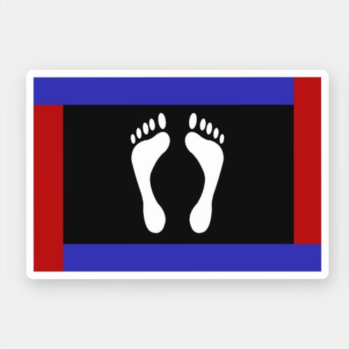 Foot Pride Flag Footprint Sticker