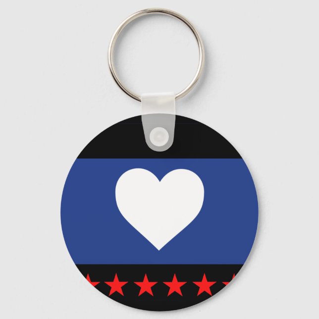 Foot Pride Flag Keychain (Front)