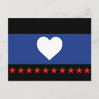 Foot Pride Flag Postcard