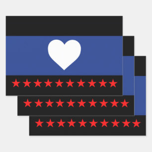 Foot Pride Flag Wrapping Paper Sheets