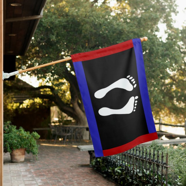 Foot Pride House Flag (In SItu)