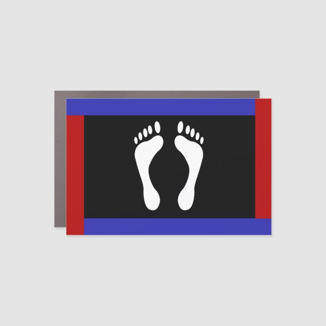 Foot Pride House Flag Car Magnet (Front)