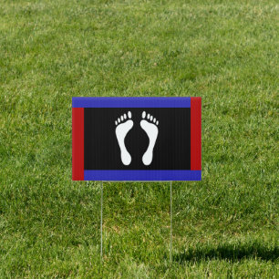Foot Pride House Flag Sign