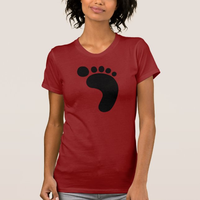 Foot Print Womens T-Shirt (Front)