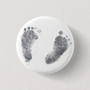 Foot prints button