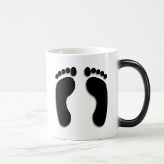 Foot Prints Coffee Mugs