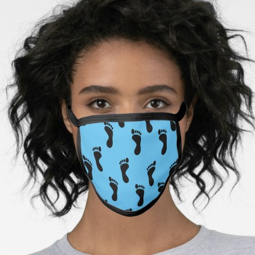 Foot Prints Feet Podiatrist Face Mask