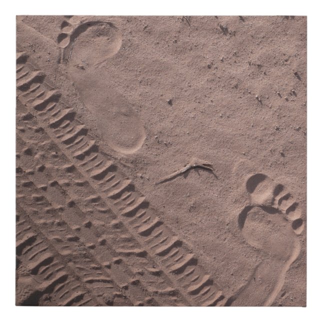 Foot prints in the sand (Front)