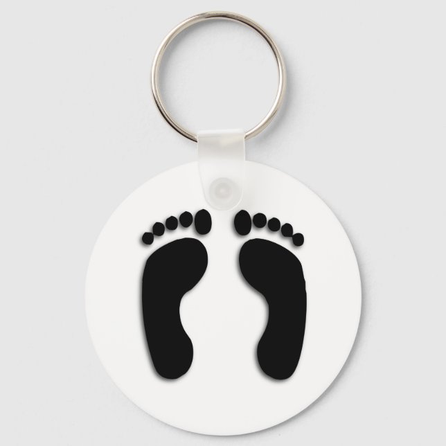 Foot Prints Keychain (Front)
