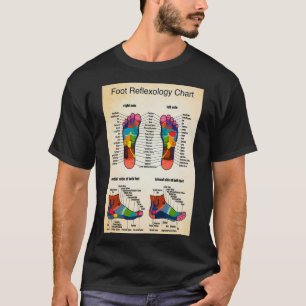 Foot reflexology chart 2 T-Shirt