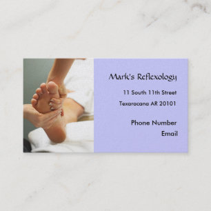 Foot Reflexology Photo business card