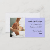 Foot Reflexology Photo business card (Front/Back)