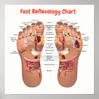 foot reflexology poster