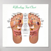 foot reflexology poster