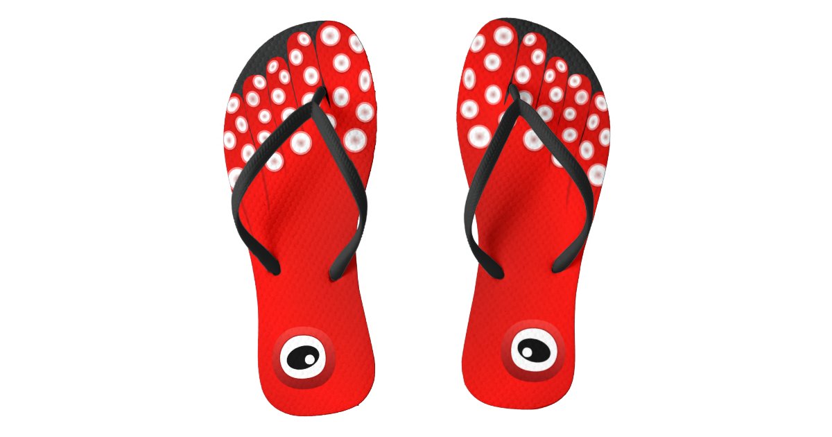 Foot Shaped Octopus Flip Flops | Zazzle.com