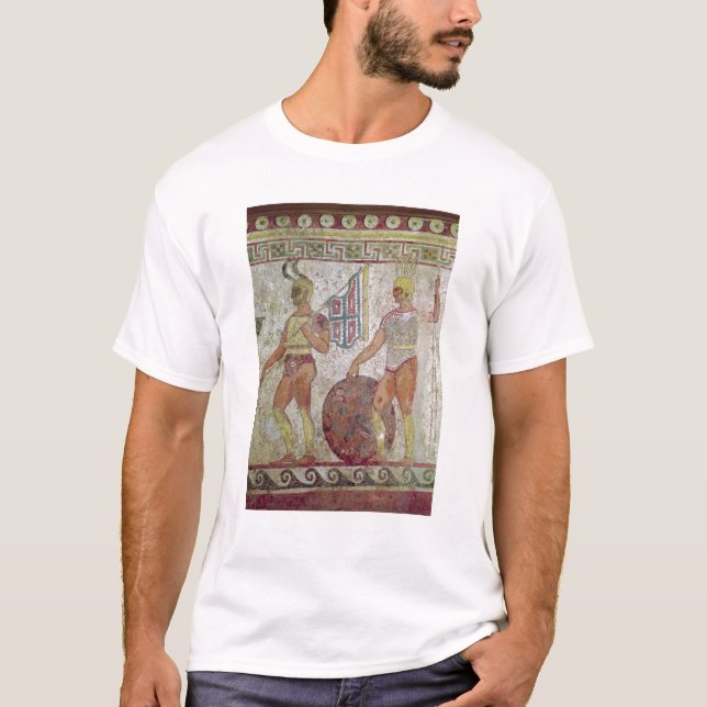 Foot soldiers, tomb painting from Paestum T-Shirt (Front)