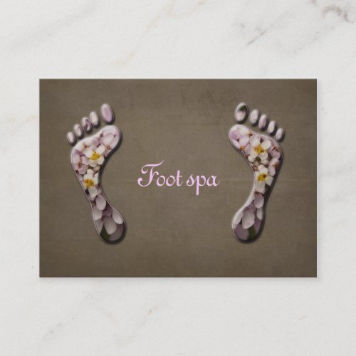 foot spa business card template